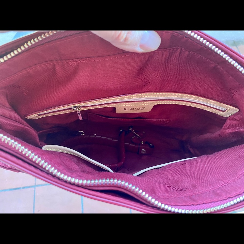 MZ Wallace Bedford Thompson Hobo Cranberry Small - Picture 13 of 16